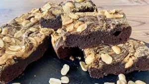Recipe peanut butter brownies lowcarb gluten free keto
